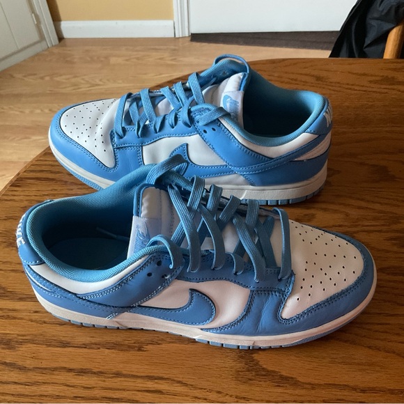 Nike women’s UNC White/University Blue Dunk Low Retro Sneakers size 8.5 w/Box - Picture 1 of 7